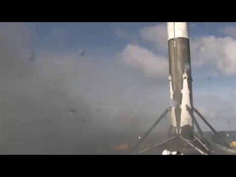SpaceX опубликовала видео очередной успешной посадки ракеты Falcon 9