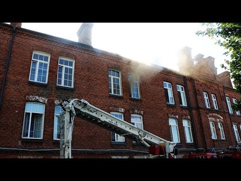 Pożar na ul. Magazynowej - zambrow.org