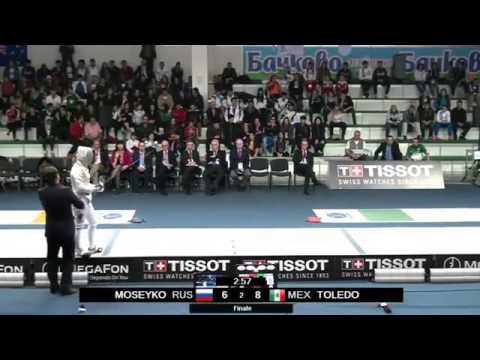 World Fencing Championships Plovdiv 2014 Final Moseyko RUS - Toledo MEX