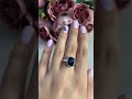 Серебряное кольцо с топазом Лондон Блю 4.119ct