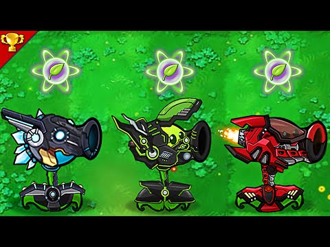 Plants vs Zombies : Transformer Peashooter Full Power ( Blue, Green, Red )