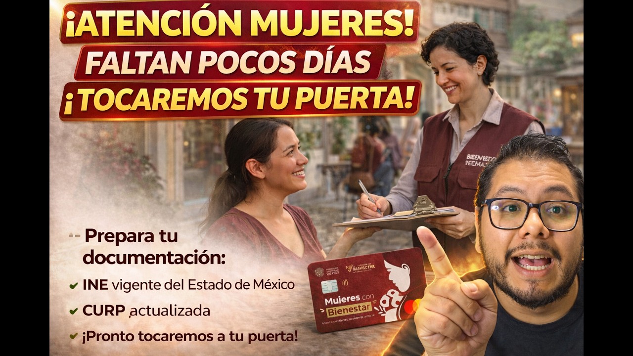 ¡MUJERES CON BIENESTAR EN LISTA DE ESPERA! ya inicio las visitas casa por casa y recibir 2500 pesos