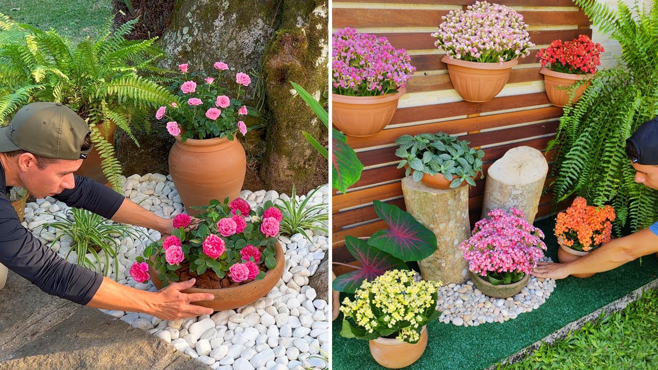 GARDEN WITH FLOWERS: 3 Ideas to decorate your space!🌱🌸🌿🌼