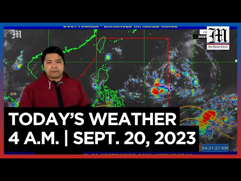 Today's Weather, 4 A.M. Sept. 20, 2023