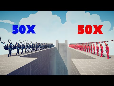 50x Mad Mechanic Vs 50x Every Units - Totally Accurate Battle Simulator | TABS