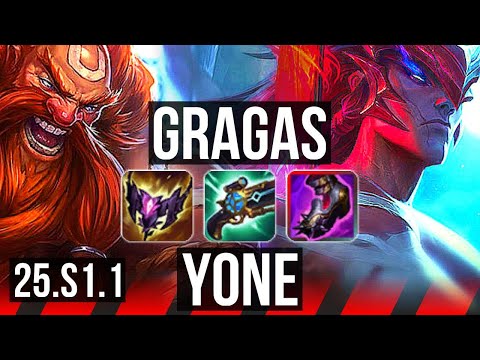 GRAGAS vs YONE (TOP) | 700+ games | NA Master | 25.S1.1