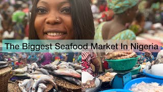 MARKET VLOG: THE BIGGEST SEAFOOD MARKET IN NIGERIA/ MAKE SEAFOOD OKRA WITH ME
