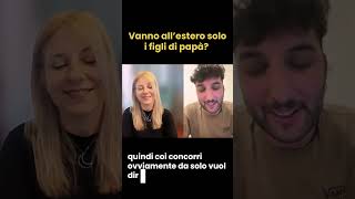 Ma quindi vanno all’estero solo i figli di papà?