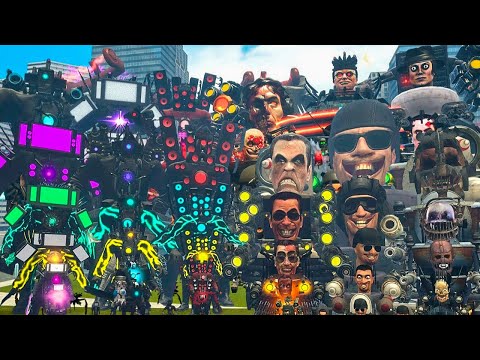 SKIBIDI TOILET ALL BOSSES vs TITAN CAMERAMAN, TV MAN & SPEAKERMAN – EPIC BOSS BATTLE in GARRY’S MOD!