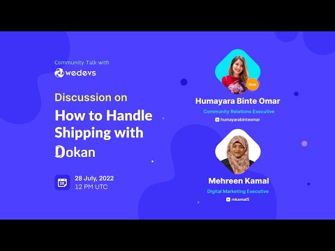 Discussion on how to handle shipping with Dokan