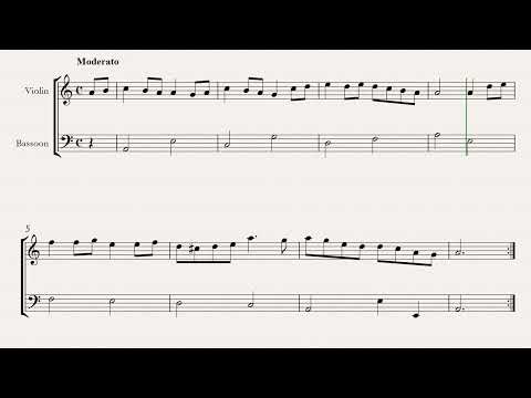 Turlough'o Carolan Carolan’s Dream Violin & Bassoon Sheet Music