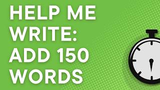 Google Docs 101: how to add 150 words to an essay using Help Me Write