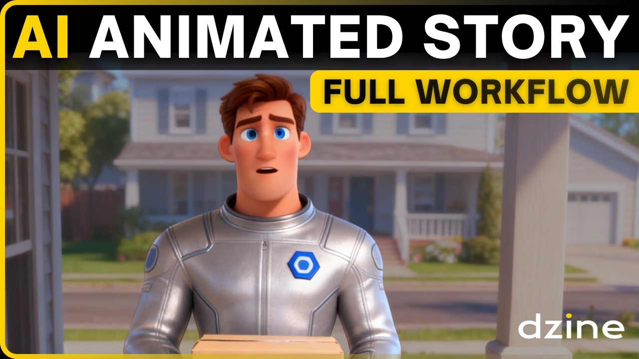Creating an Animated Story AI Video with Dzine - Full Workflow Demo