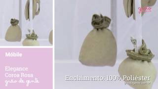 Móbile Elegance Coroa Rosa | Ref: 59152