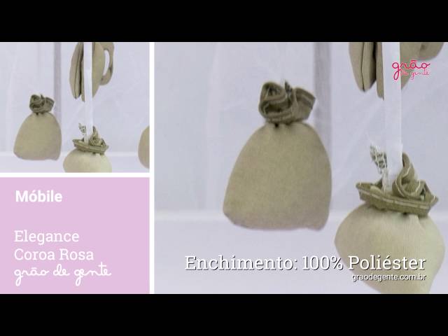 Móbile Elegance Coroa Rosa | Ref: 59152