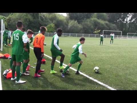 Echauffement Match ASSOA (Adrien Moncet, année 2004) U15 DH vs FC Chambly 27 08 16