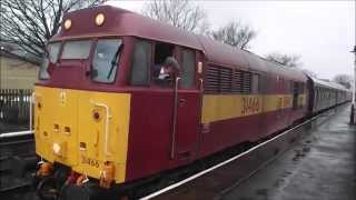 preview picture of video '31466 leaving Ramsbottom on the ELR, 03/01/2015'
