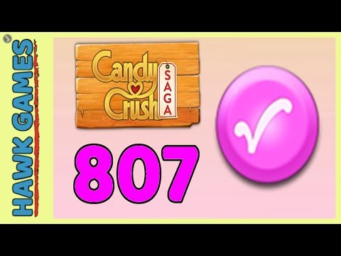 Candy Crush Saga Level 807 (Candy Order level) - 3 Stars Walkthrough, No Boosters