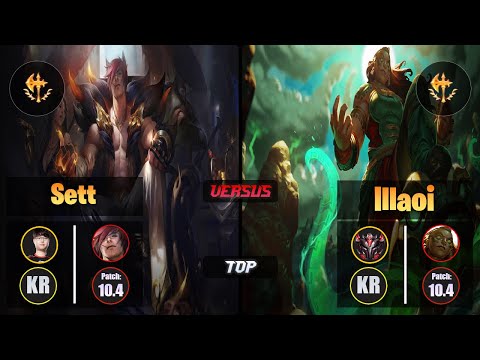 Sword SETT (Top) [Conqueror] VS ILLAOI - Grandmaster KR Patch 10.4