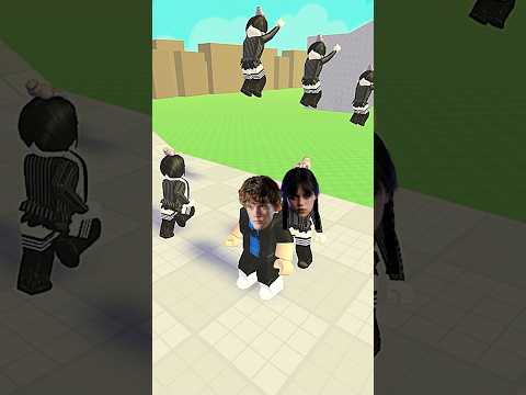WEDNESDAY ADDAMS VS TYLER 💀#shorts #roblox #wednesday #tyler