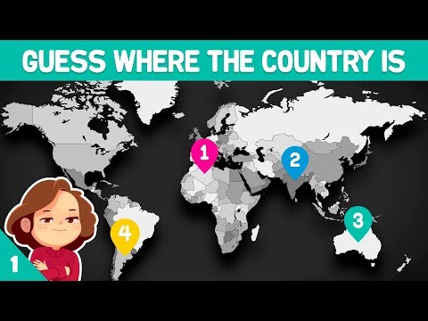 Guess the country on map - map challenge - find country on map - country maps of the world