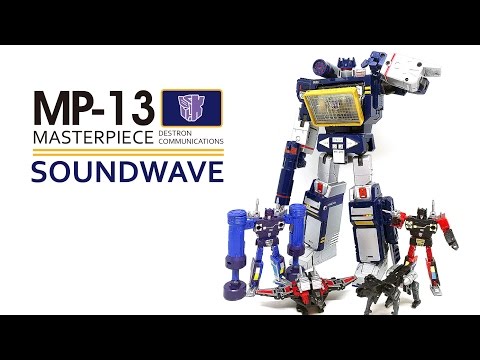 KL變形金剛玩具分享60 MP-13 音波 MP-15 MP-16 磁帶小隊＋細節貼紙 Masterpiece Soundwave&Cassettes+Reprolables