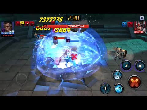 Blue Marvel Crushes Sif Boss Mode | Marvel Future Fight