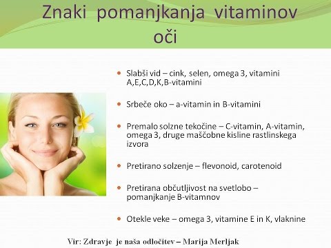 POMANJKANJE VITAMINOV IN MINERALOV - KAKO TELO SPOROČA
