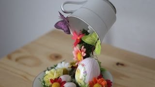 Build a floating tea cup centerpiece - Alice in Wonderland DIY