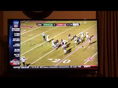 North Gwinnett vs. Collins Hill hit on ESPN