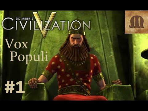 Let's Play Civilization 5 Vox Populi - Babylon OCC ep.1 (deity, epic)