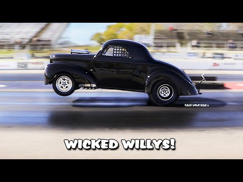 '41 WILLYS AMERICAR COUPE! 496CI BIG BLOCK CHEVY! SHOW QUALITY! BYRON DRAGWAY!