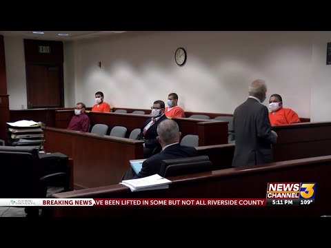 All six suspects arrested in connection with killing of missing couple appear in court