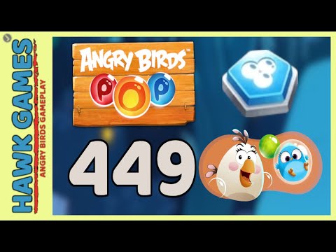 Angry Birds Stella POP Bubble Shooter Level 449 - Walkthrough, No Boosters