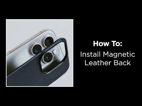 How to apply Mag Leather Back