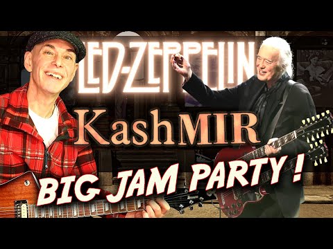 Awesome jam session with Kashmir by Led Zeppelin - ALL 4 parts! Learn to play guitar 5.1