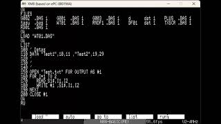 PC-8801 BASIC講座９　シーケンシャルファイル操作