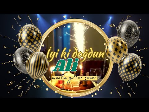 İyi ki doğdun Ali, doğum günün kutlu olsun. İsme özel doğum günü şarkısı