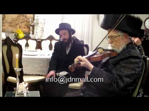 Nadvorna Rebbe Playing Violin Chanukah 5774