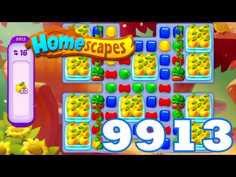Homescapes Level 9913 HD 3 - match puzzle game | Gameplay Walkthrough | android | GameGo Game | IOS