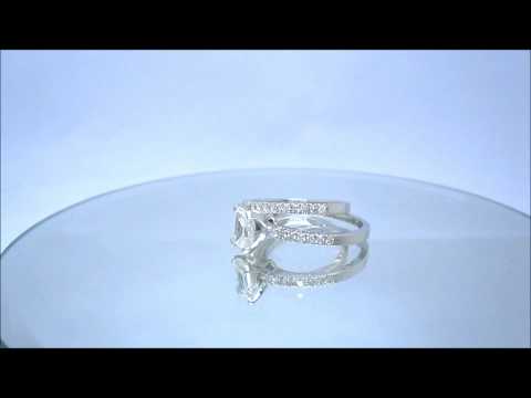 EMERALD CUT DIAMOND ENGAGEMENT RING & BAND 1.62CTW - KNR INC - 163.wmv