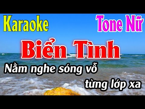 Biển Tình Karaoke Tone Nữ Karaoke Lâm Organ - Beat Mới