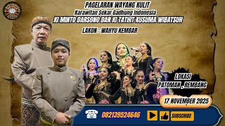 Download lagu 🛑 WAYANG KULIT KI MINTO DARSONO & KI THATHIT K.W // LAKON : 'WAHYU KEMBAR' // LIVE REMBANG JATENG mp3