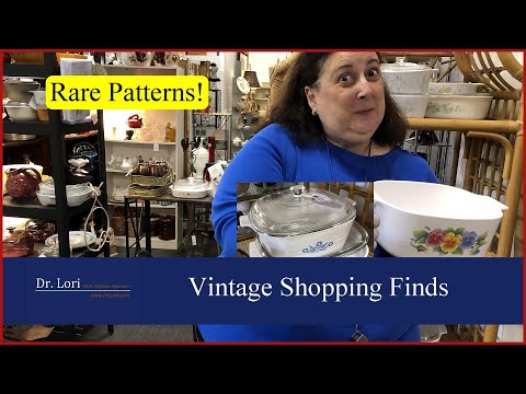 Rare Patterns of CorningWare, Overpriced Pieces, Visions Cookware - Thrift with me Dr. Lori