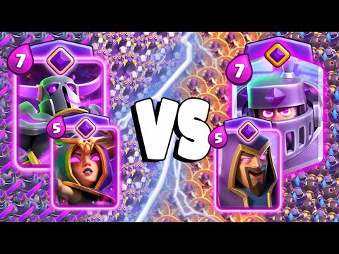 EVOLVED PEKKA + EVOLVED WITCH Vs EVOLVED MEGA KNIGHT + EVOLVED WIZARD