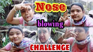 nose👃blowing 😤 challenge//most request video