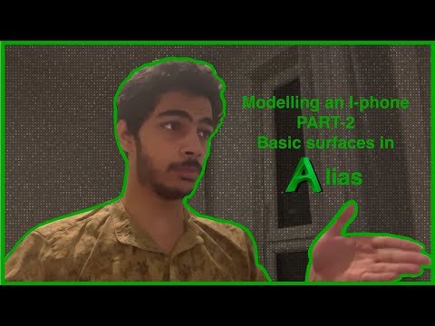Modelling an I-phone on Alias PART2 - Basic surfaces