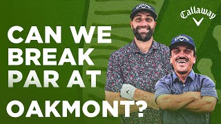 Can this 2-man scramble break par at Oakmont?! (US OPEN TEES) PART 2