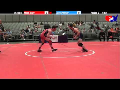 Mark Grey vs. Joey Palmer at 2013 Junior Nationals - FILA - FS