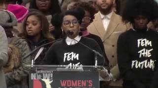 Janelle Monáe at Women&#39;s March: &quot;I March Against the Abuse of Power&quot;